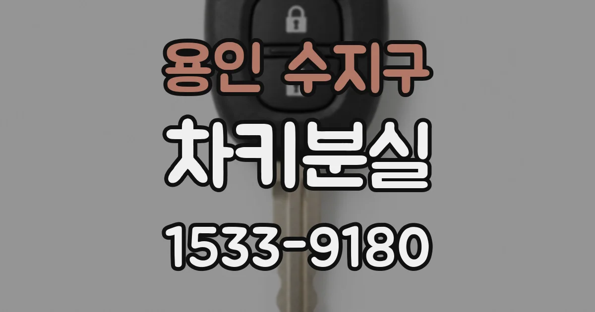용인 수지구 차키분실
