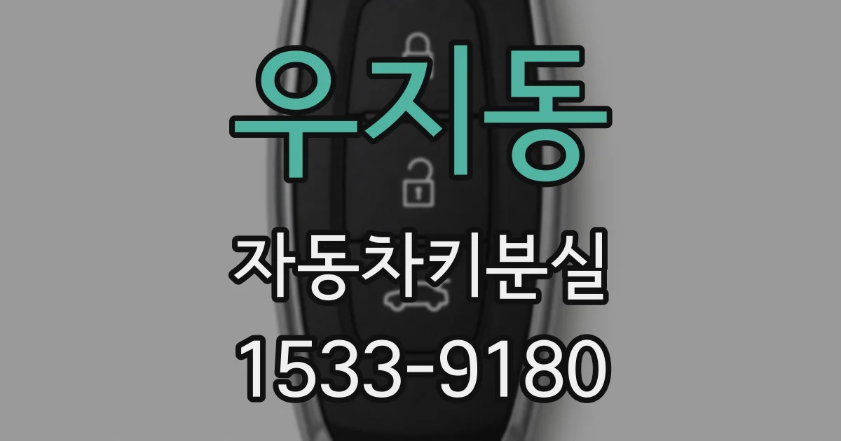 우지동 자동차키분실