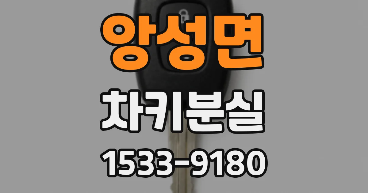 앙성면 차키분실