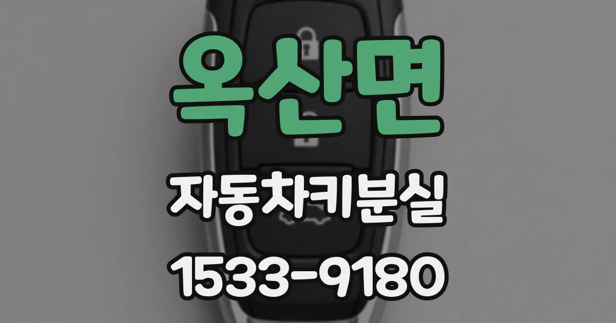 옥산면 자동차키분실