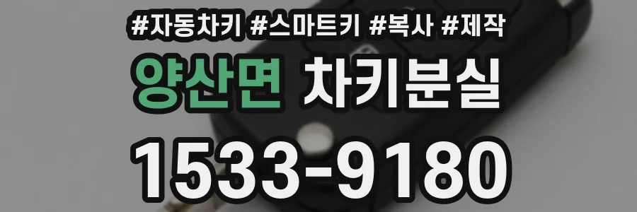 양산면 차키분실