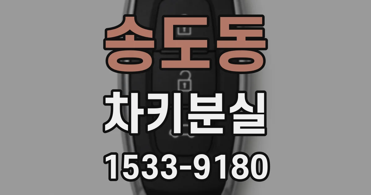 송도동 차키분실