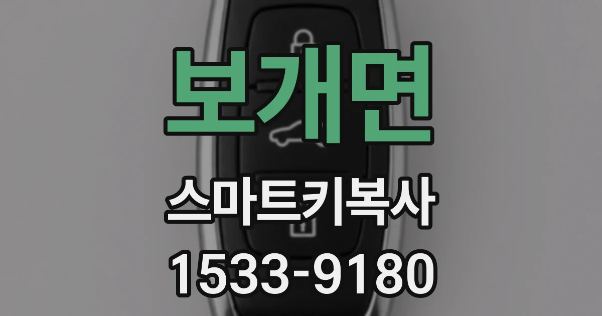 보개면 스마트키복사