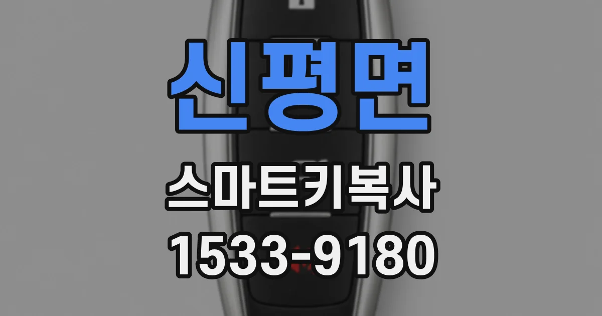 신평면 스마트키복사