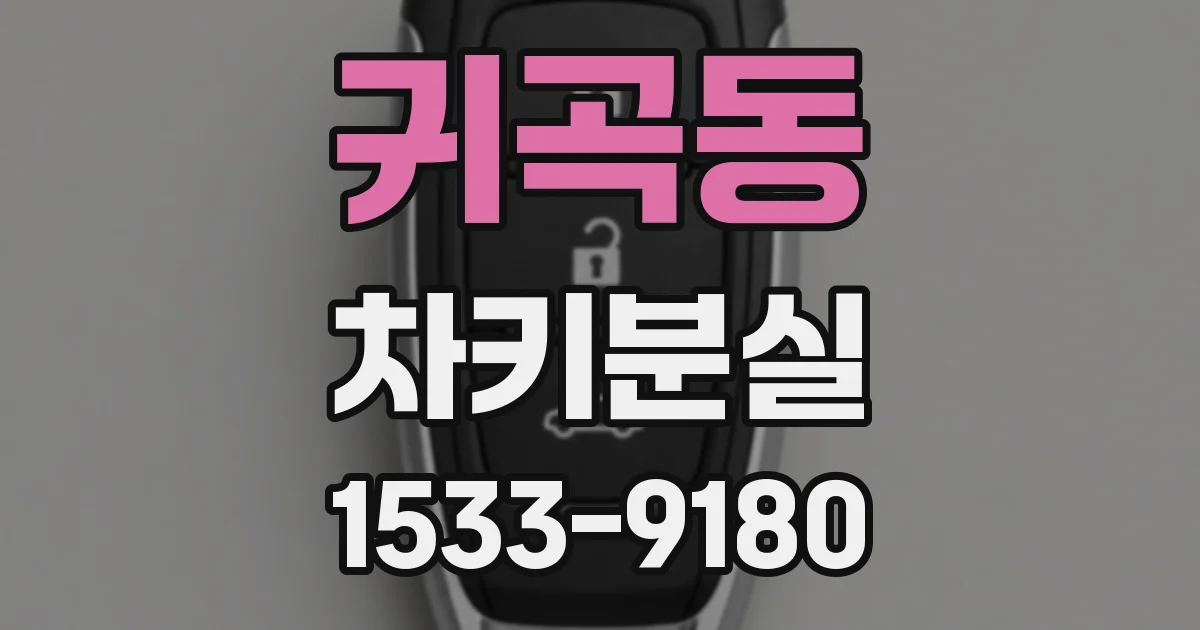 귀곡동 차키분실