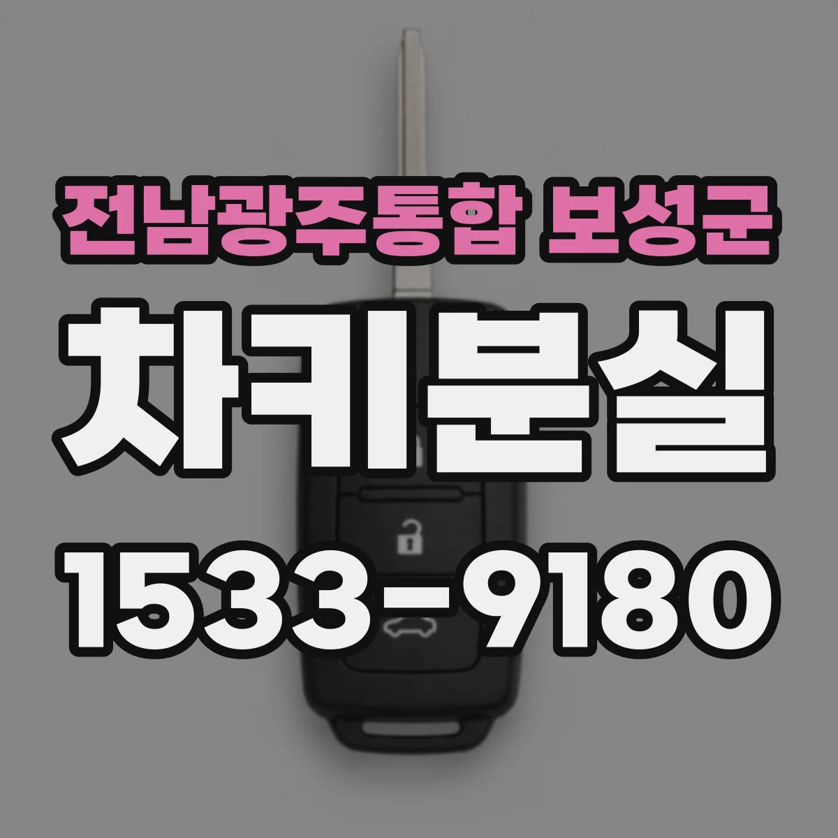 전남광주통합 보성군 차키분실