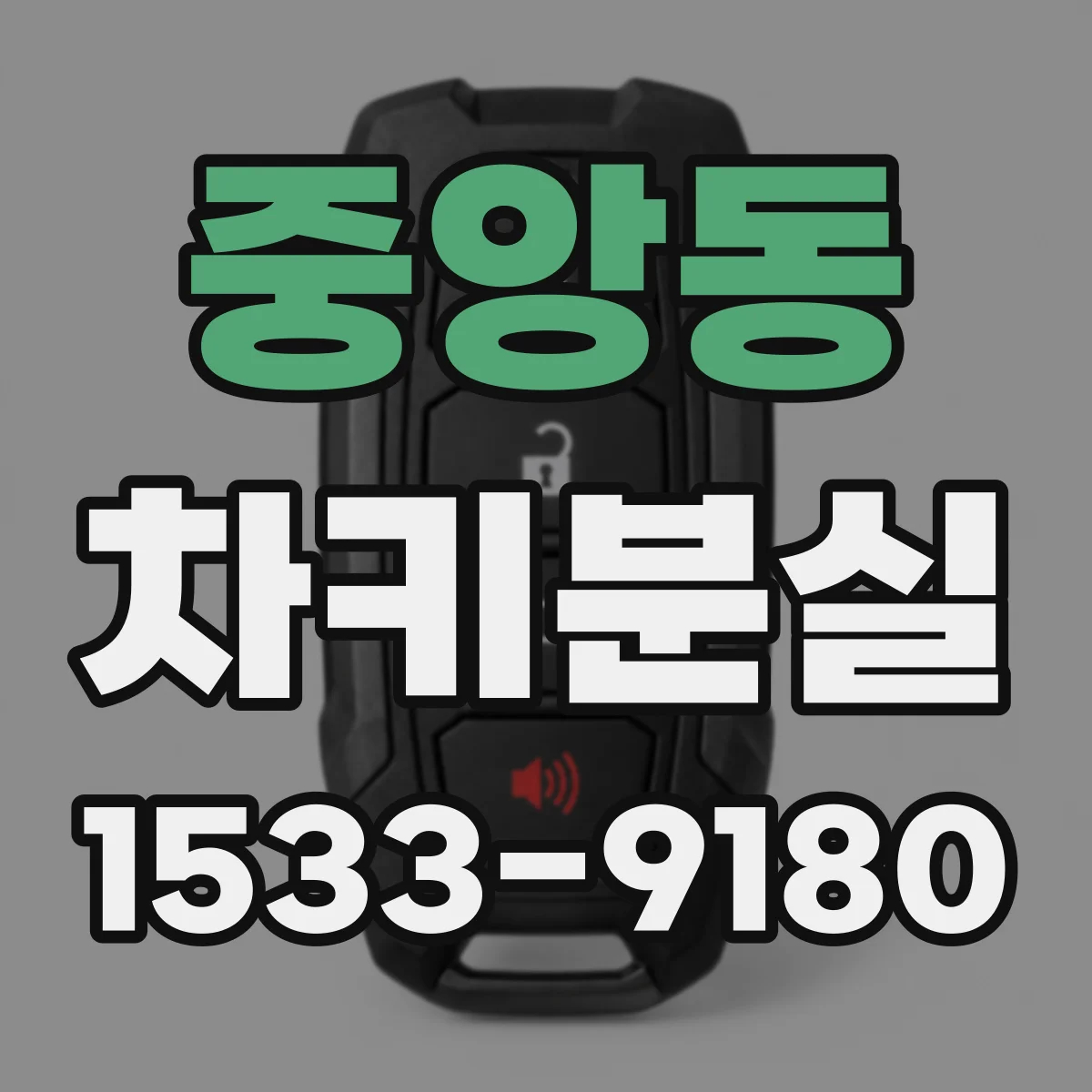 중앙동 차키분실