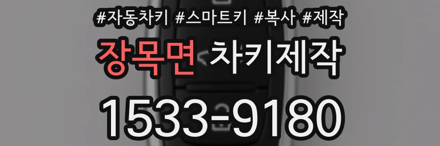 장목면 차키제작