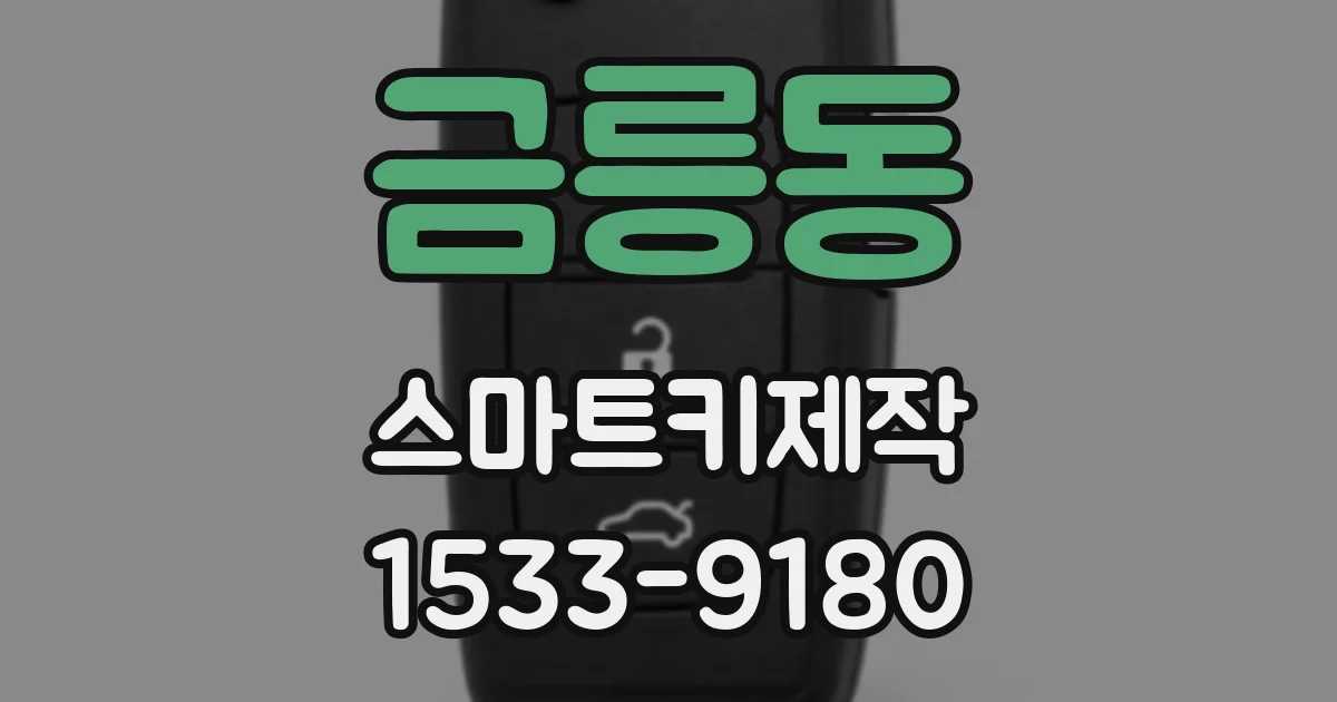 금릉동 스마트키제작