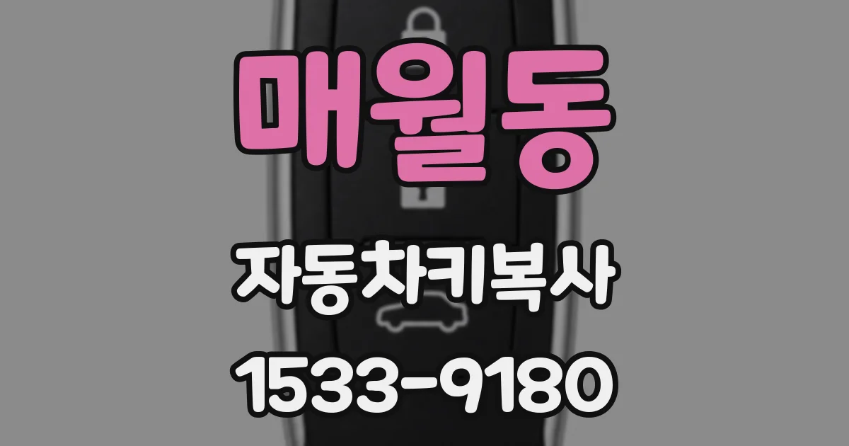 매월동 자동차키복사
