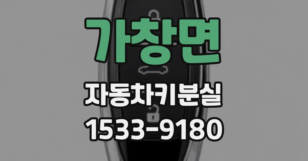 가창면 자동차키분실