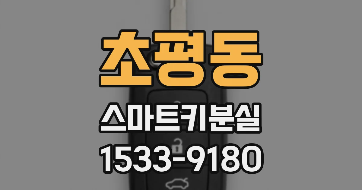 초평동 스마트키분실