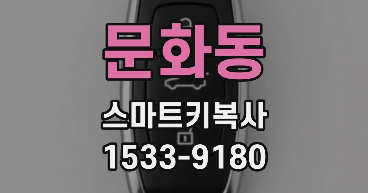 문화동 스마트키복사