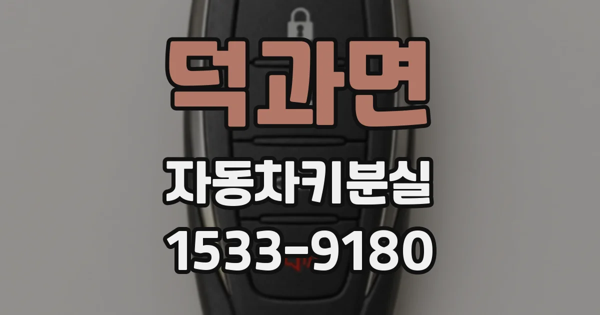 덕과면 자동차키분실