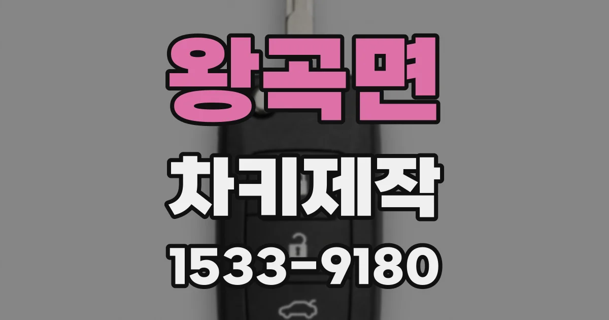 왕곡면 차키제작