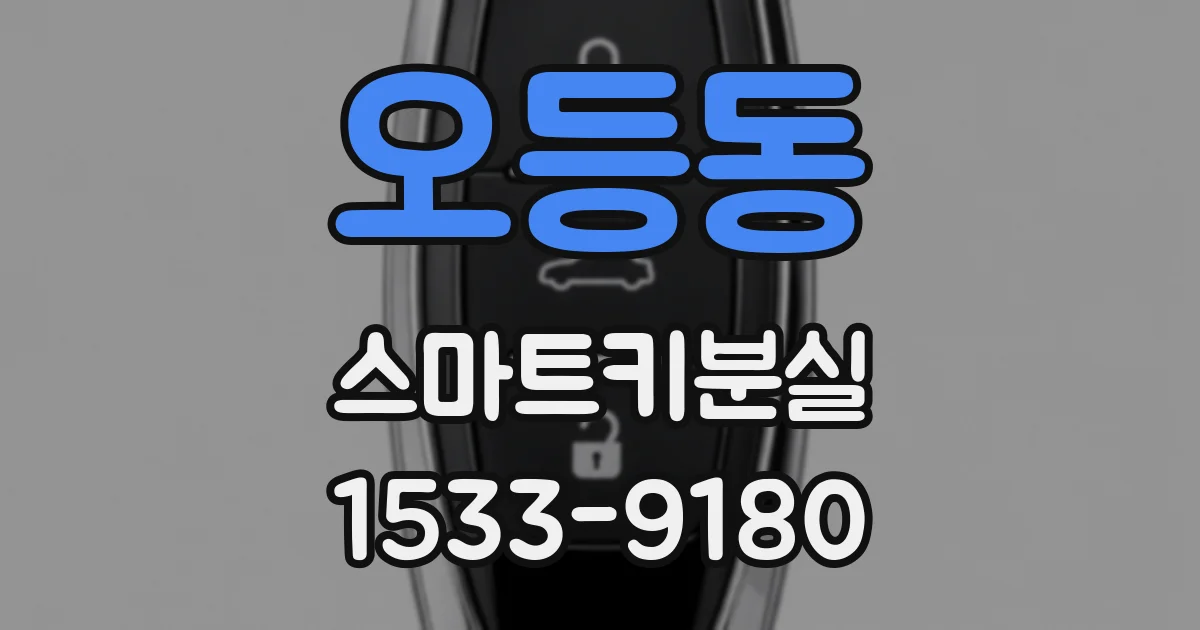 오등동 스마트키분실