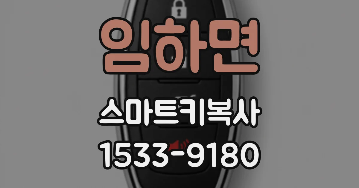 임하면 스마트키복사