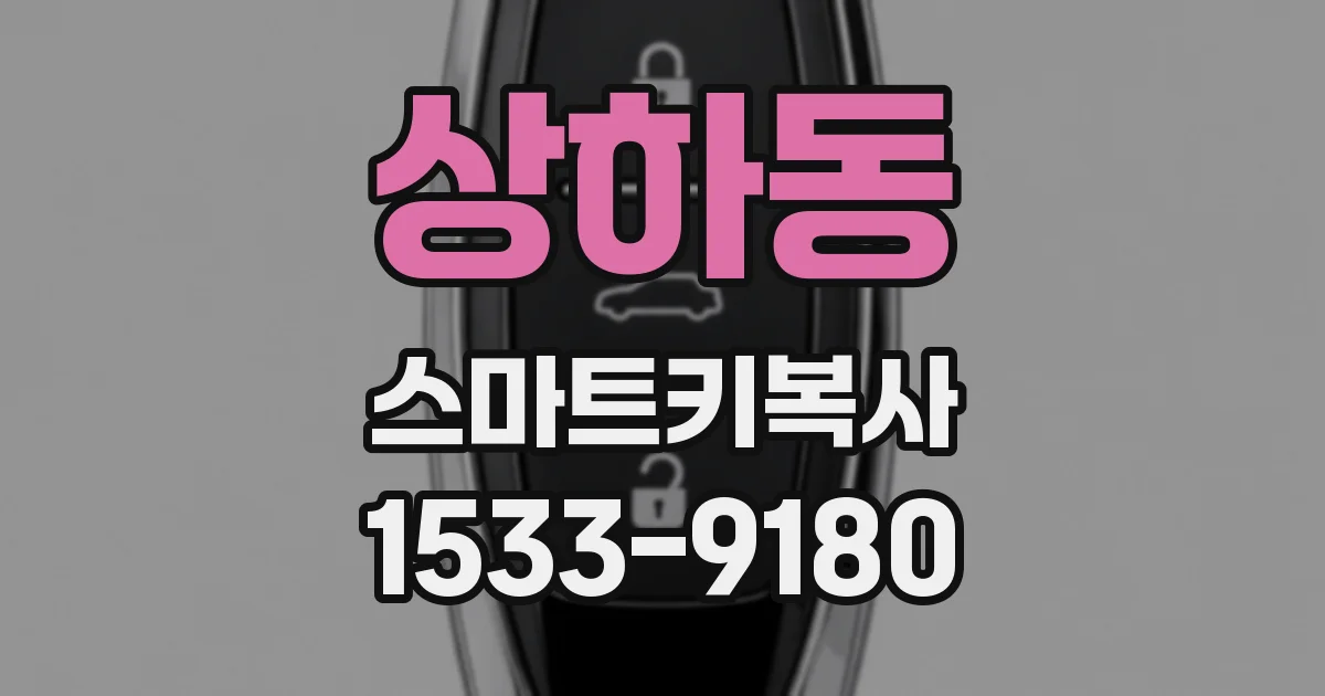 상하동 스마트키복사