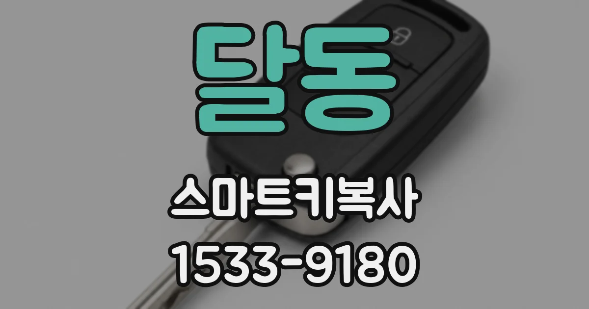 달동 스마트키복사