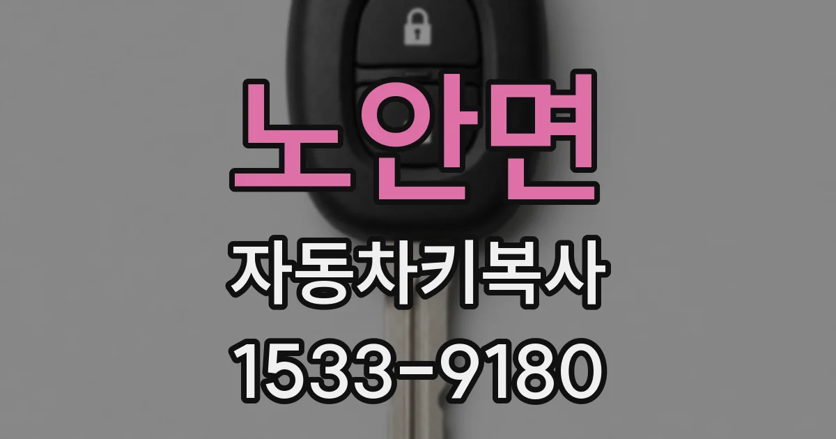 노안면 자동차키복사