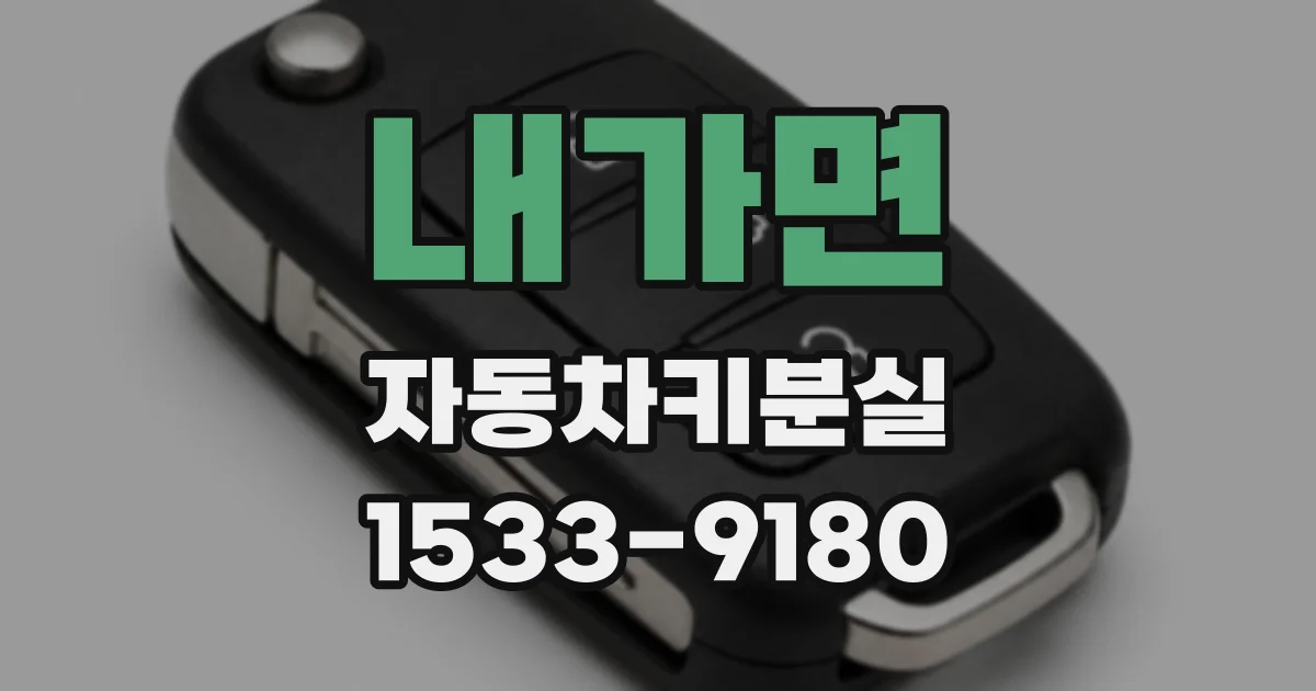내가면 자동차키분실