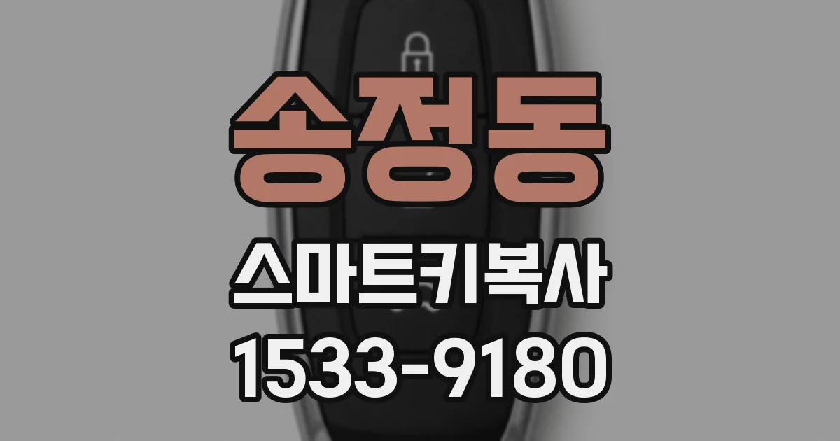 송정동 스마트키복사