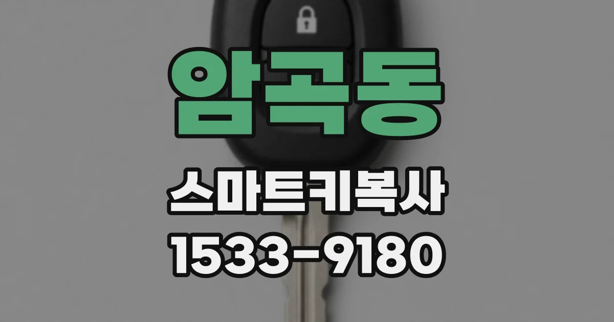 암곡동 스마트키복사