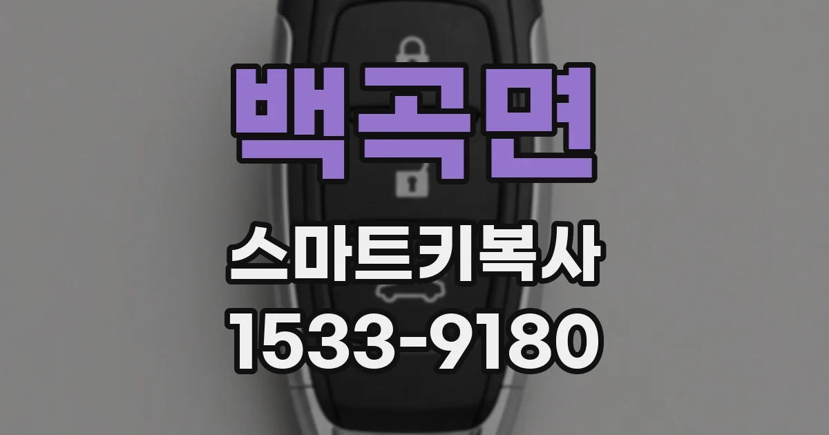 백곡면 스마트키복사