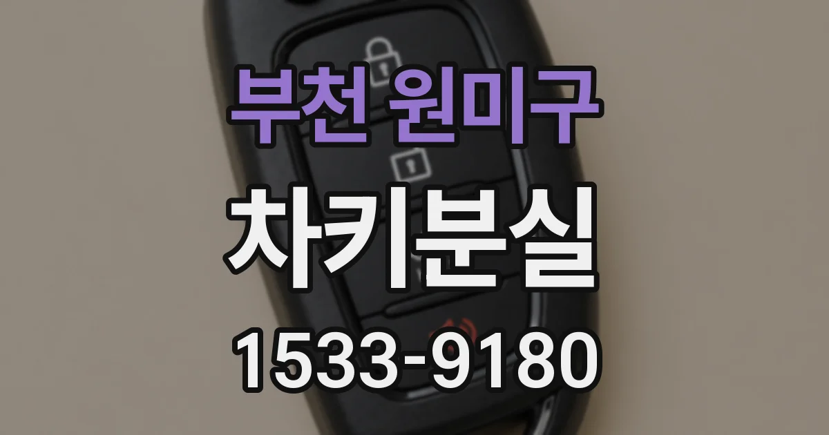 부천 원미구 차키분실