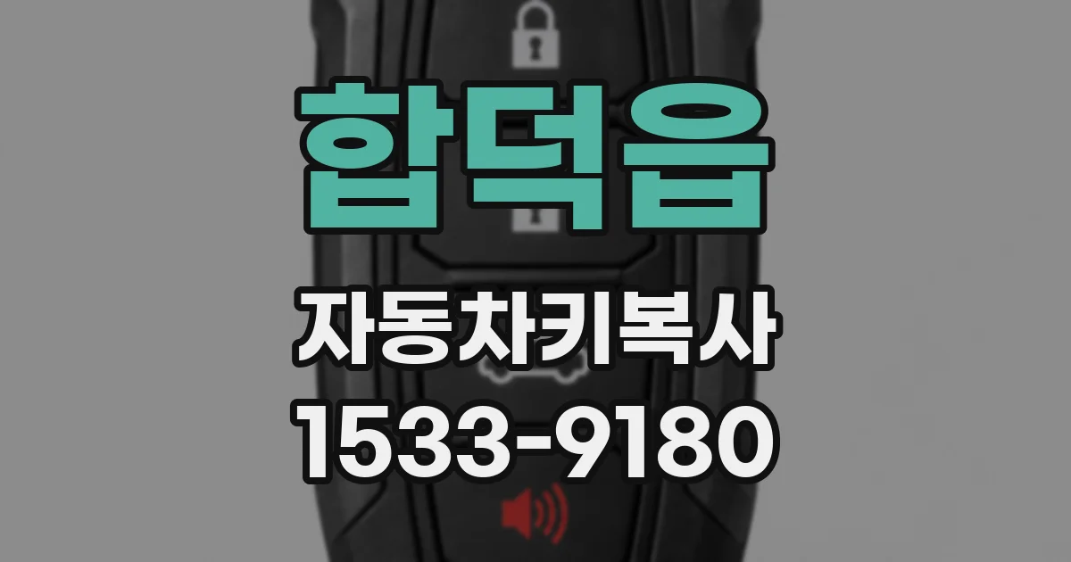 합덕읍 자동차키복사