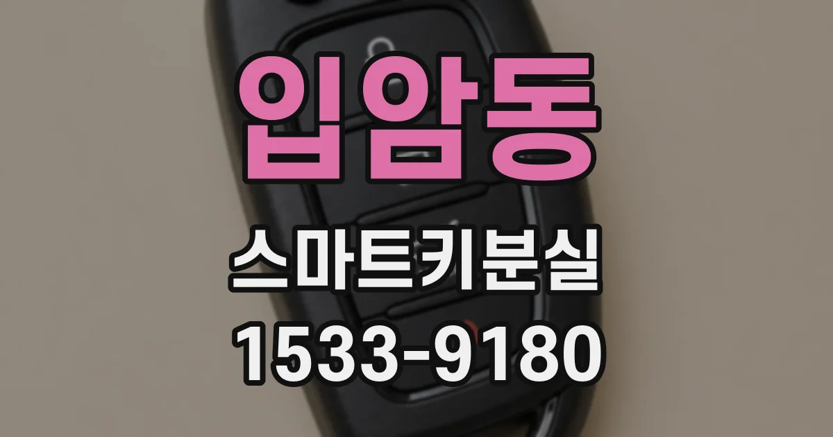 입암동 스마트키분실