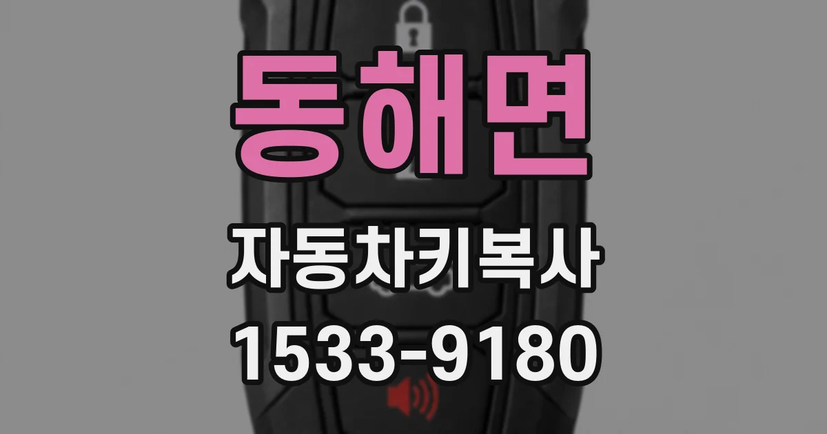 동해면 자동차키복사