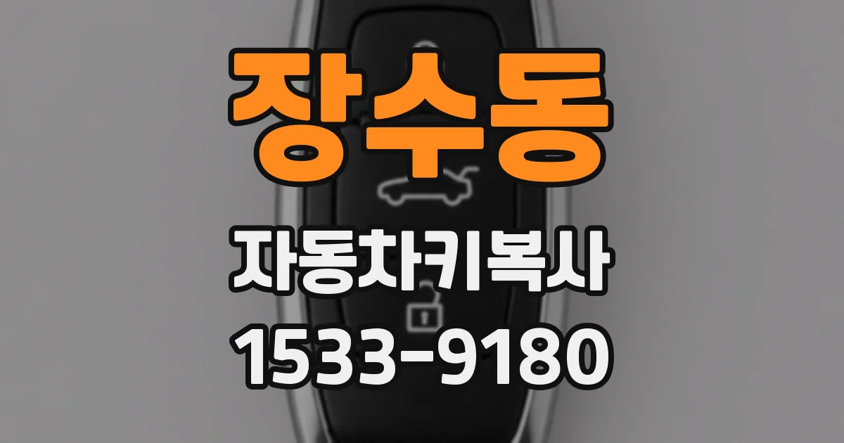 장수동 자동차키복사