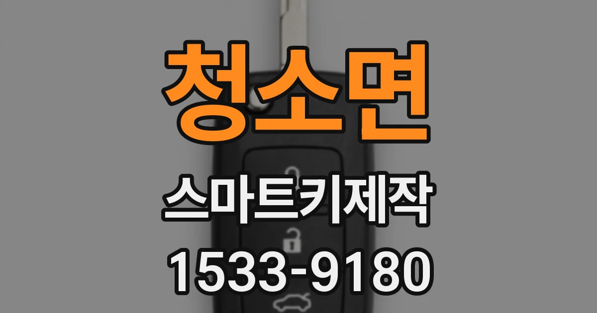 청소면 스마트키제작