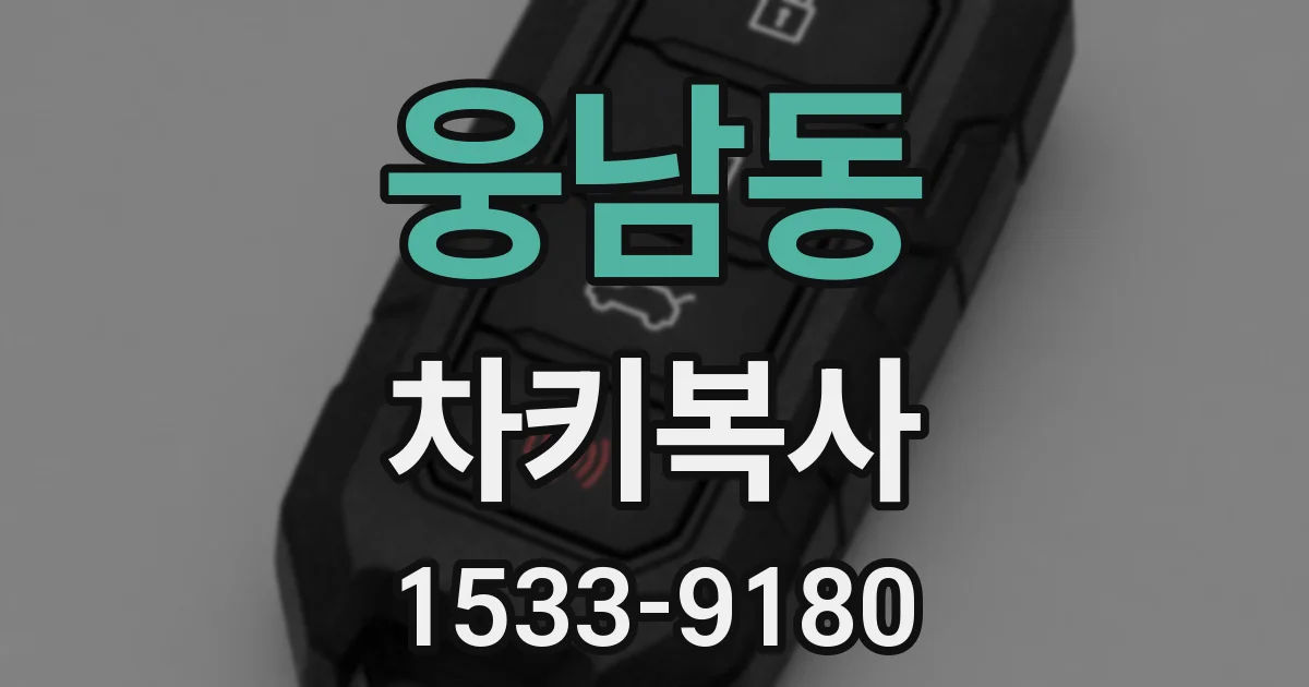 웅남동 차키복사