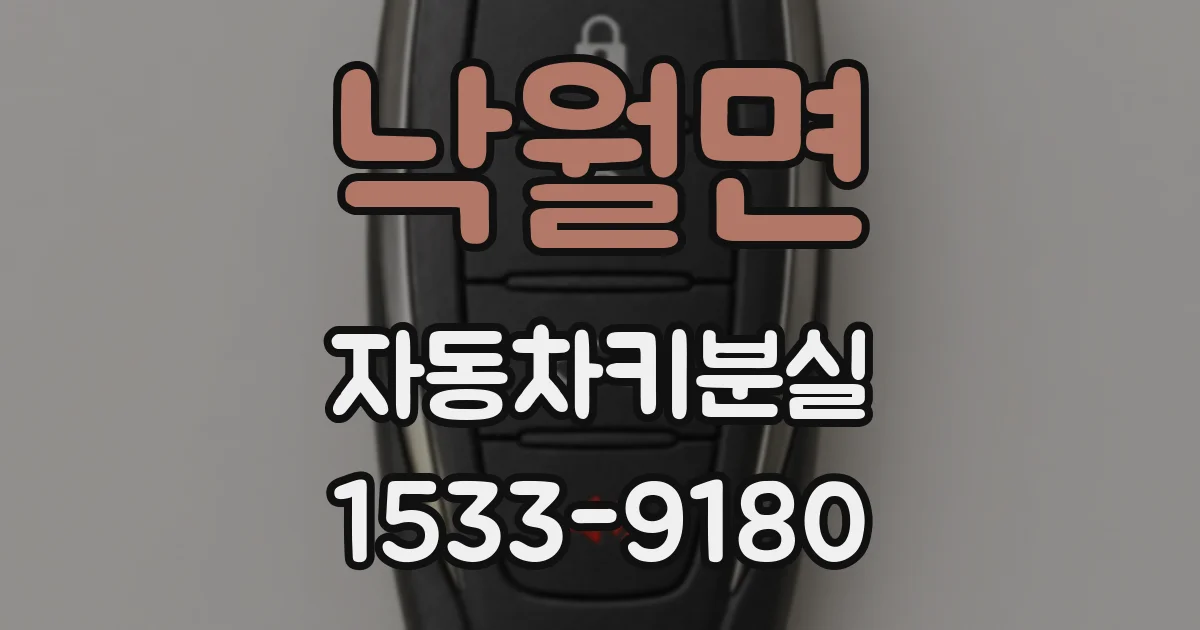 낙월면 자동차키분실