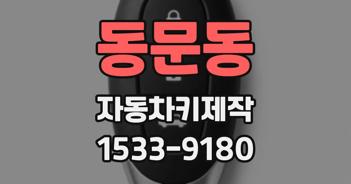 동문동 자동차키제작