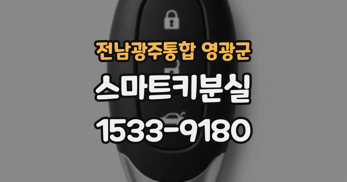 전남광주통합 영광군 스마트키분실