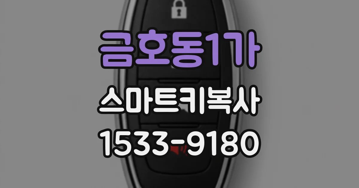 금호동1가 스마트키복사