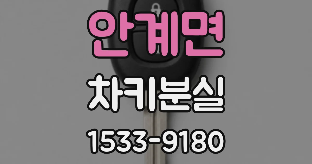 안계면 차키분실