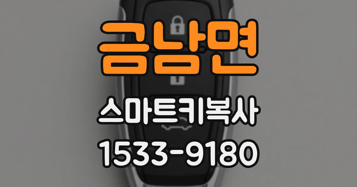 금남면 스마트키복사