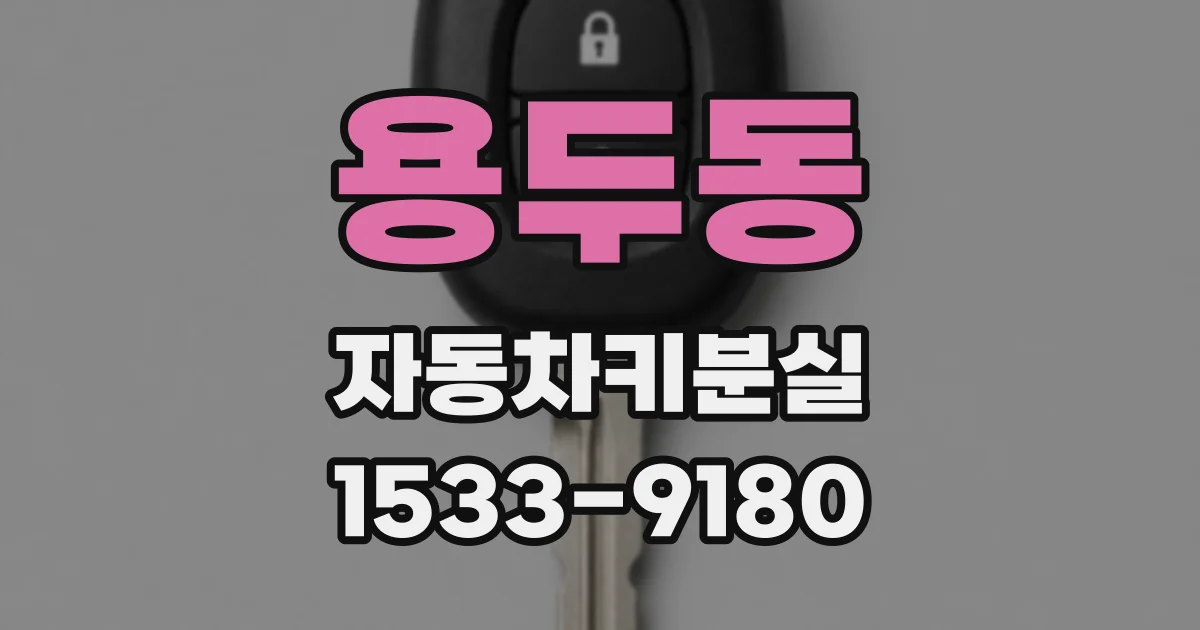 용두동 자동차키분실