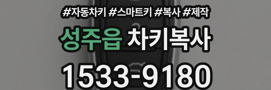 성주읍 차키복사