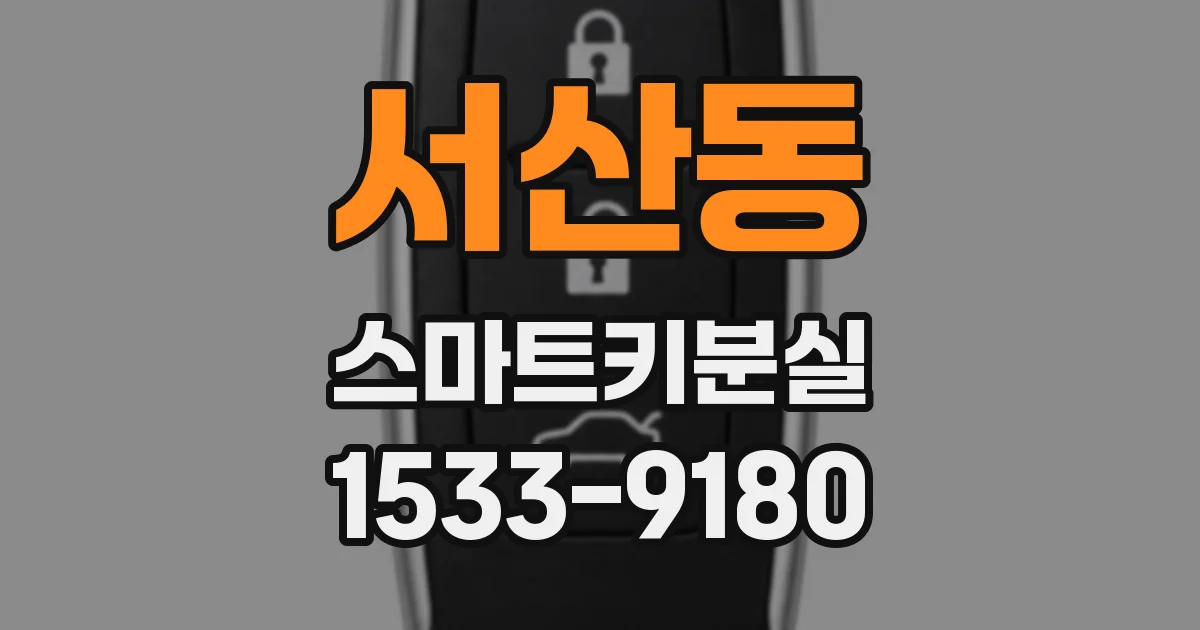 서산동 스마트키분실