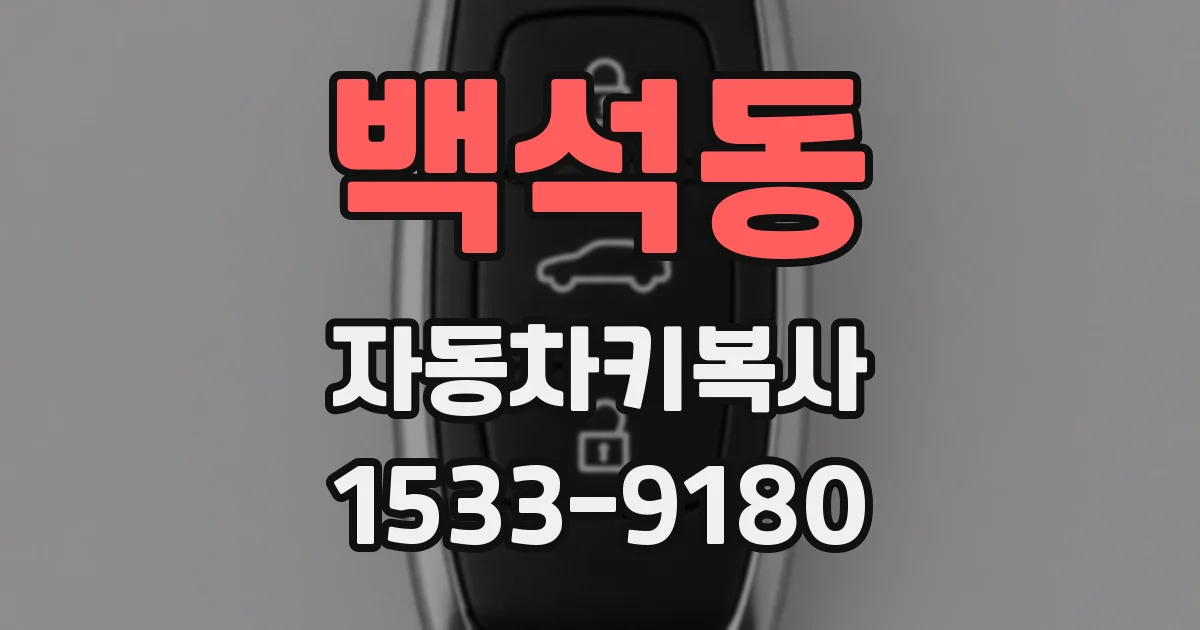 백석동 자동차키복사