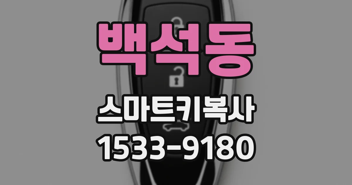 백석동 스마트키복사