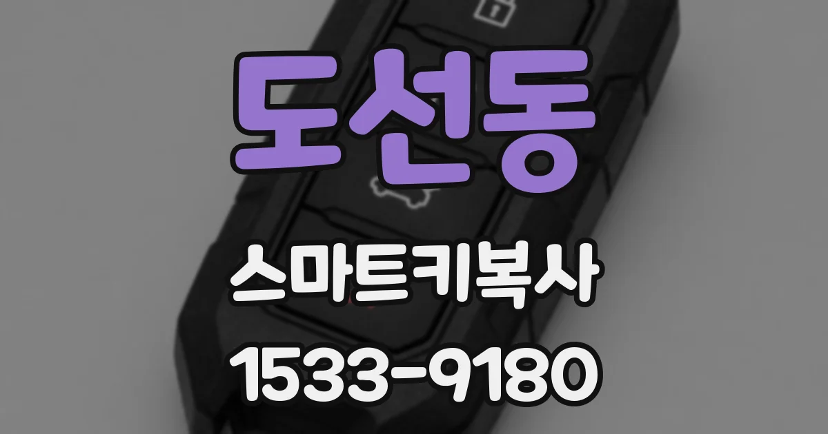 도선동 스마트키복사