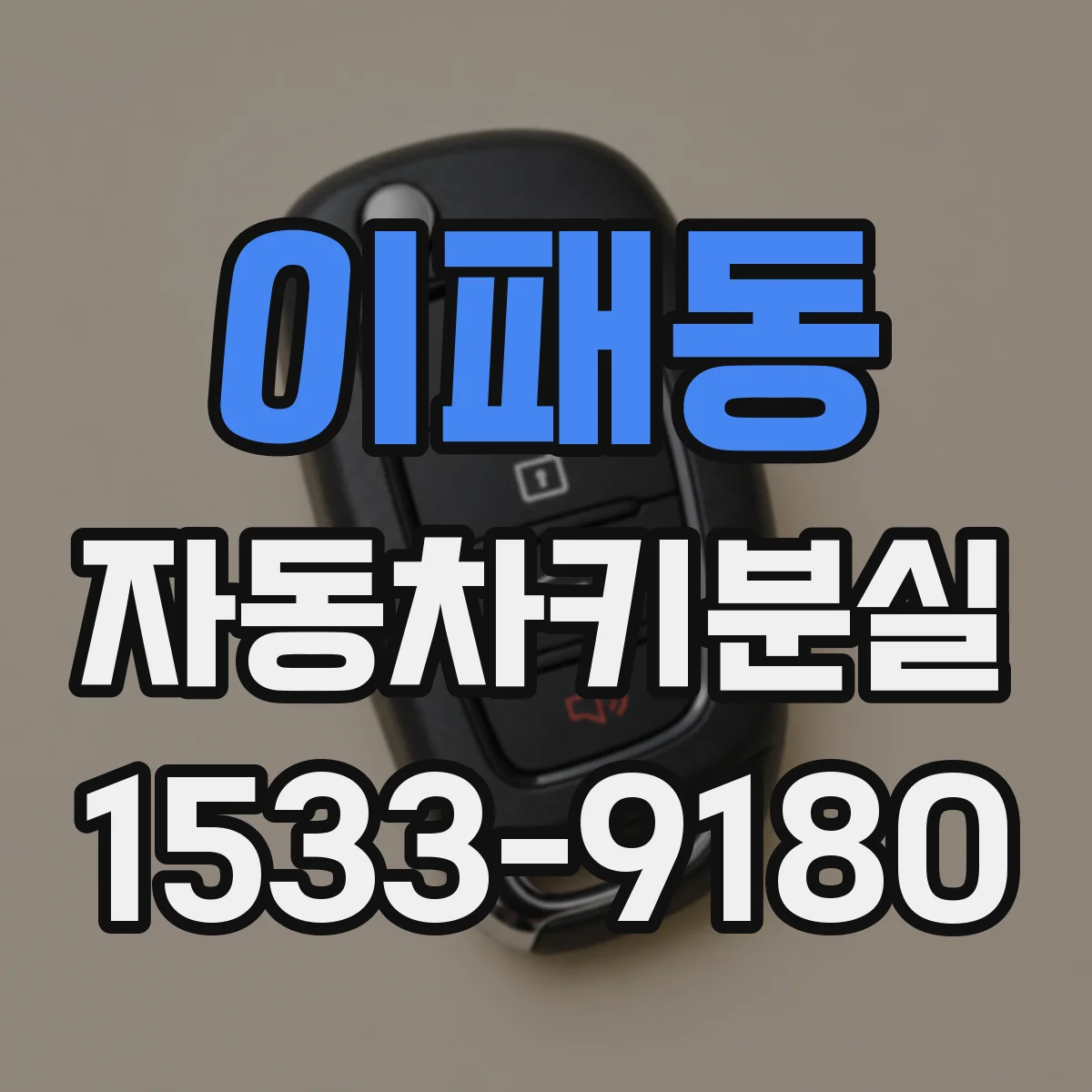 이패동 자동차키분실