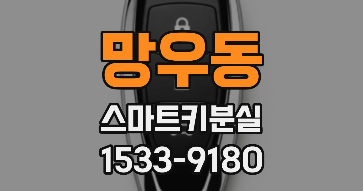 망우동 스마트키분실
