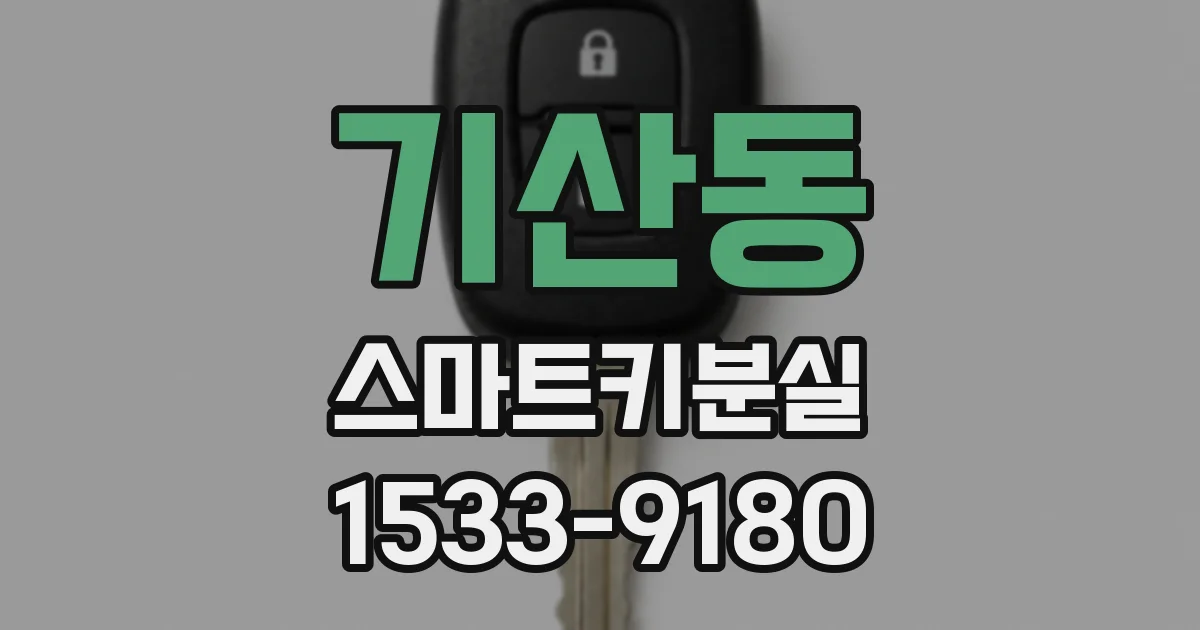 기산동 스마트키분실